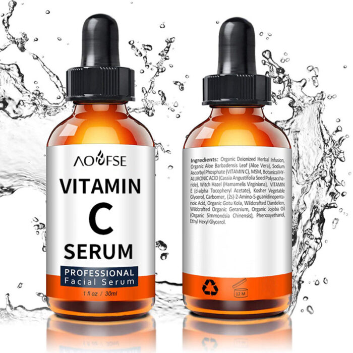 Vitamin C targets the repair of aging signs, brightens the skin tone, evens out the skin texture, while enhancing skin elasticity and restoring a healthy radiance.