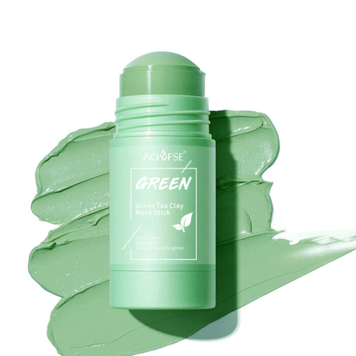 Anti Acne Clay Stick Face Mud Mask Green Tea Mask Stick