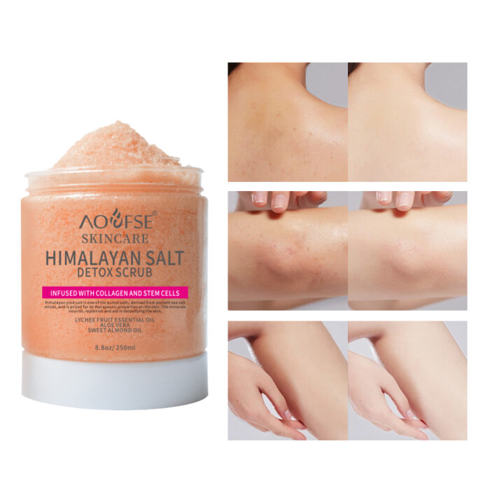 Himalayan Salt Body Scrub with Collagen Moisturizing Face - Image 4