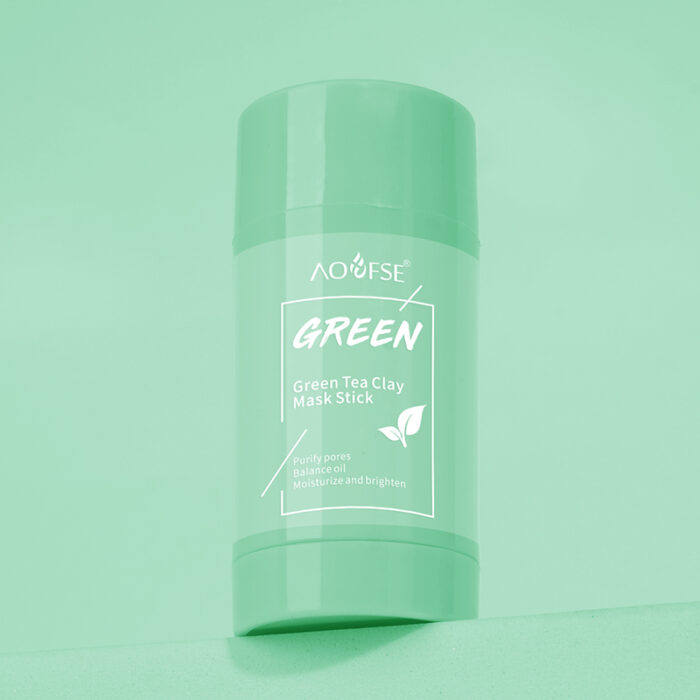 Anti Acne Clay Stick Face Mud Mask Green Tea Mask Stick - Image 3