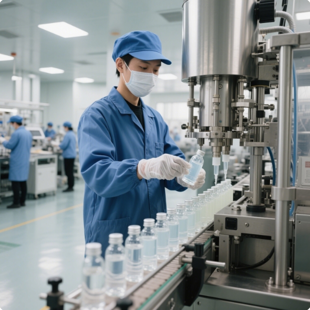Warehousing of raw materials and packaging materials
