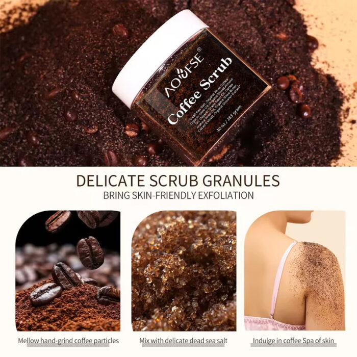 Organic Coffee Body & Face Scrub Vegan Body Scrub Manufacturer - Image 3