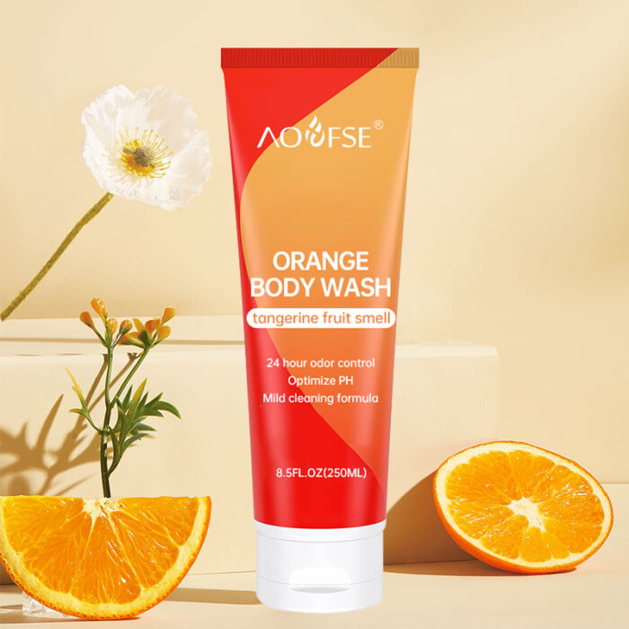 Tangerine Fruity Scent pH-Balanced Foaming Body Wash - Image 4