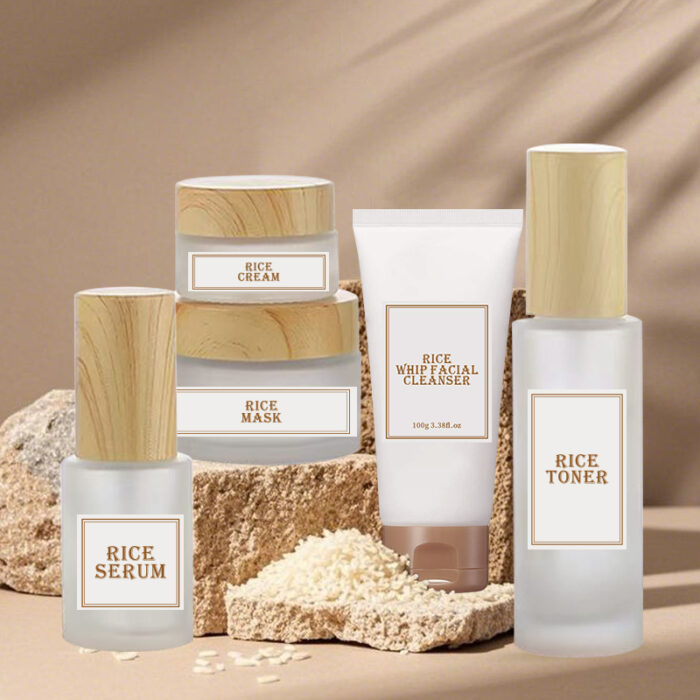 Natural Rice Water Milk Vegan Skincare Set - Image 2