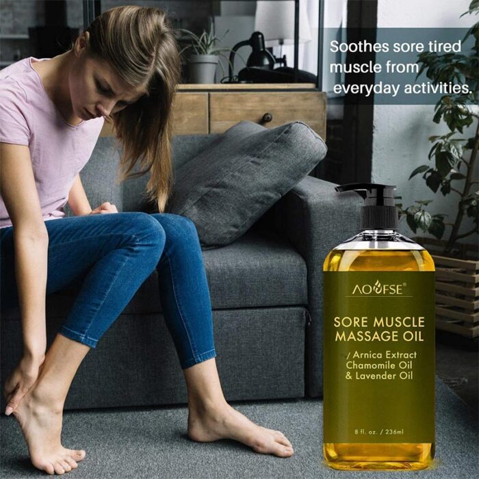 Sore Muscle Massage Oil for Body Natural With Lavender Manufacturer - Image 3