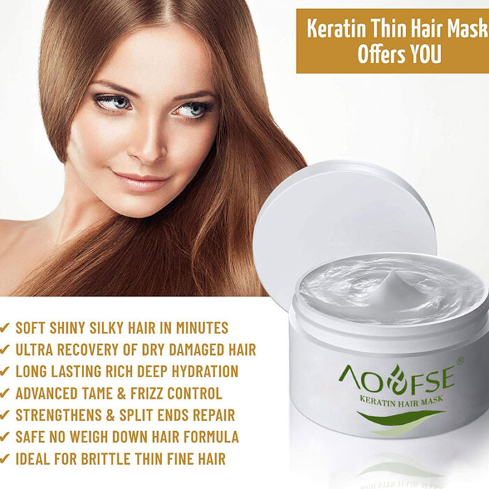 Keratin Hair Mask – Natural Organic Deep Conditioner - Image 3