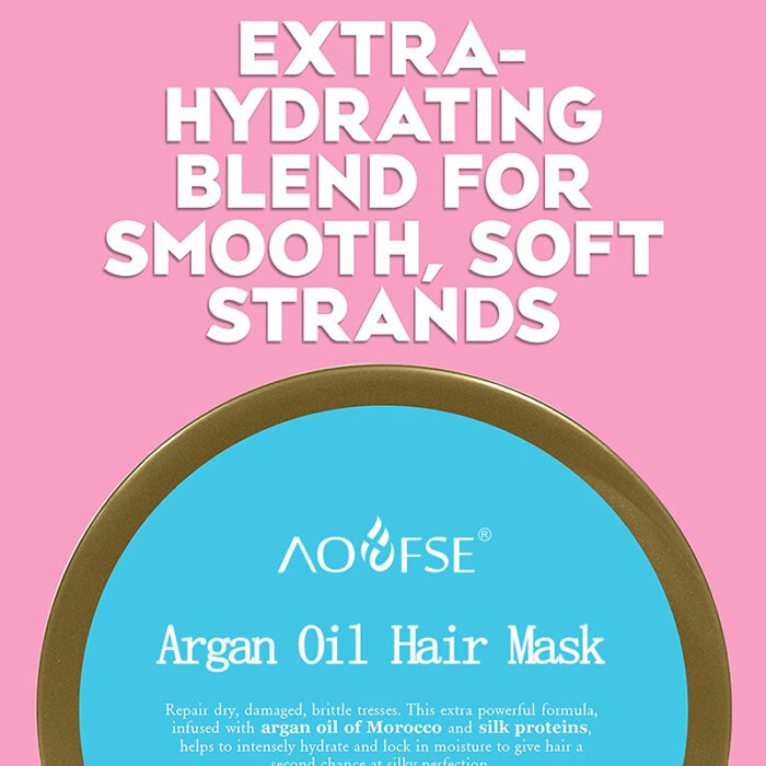 Private Label Organic Moroccan Argan Oil Hair Mask - Image 3