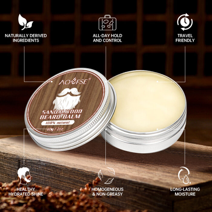 Men's Sandalwood Beard Butter - Organic Nourish - Image 3