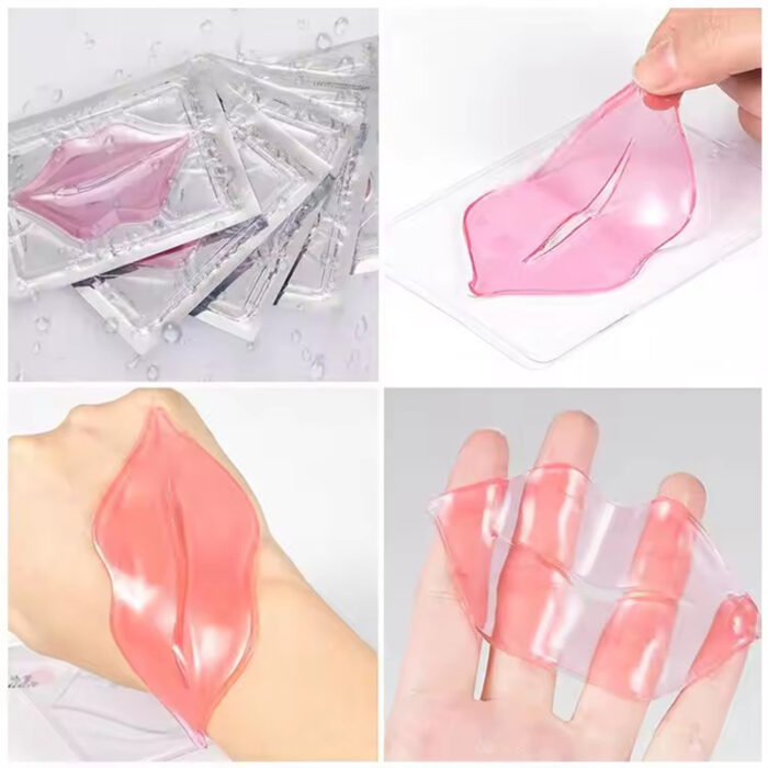 Hyaloronic Acid Hydrating Plumper Sheet Crystal Lip Mask - Image 3