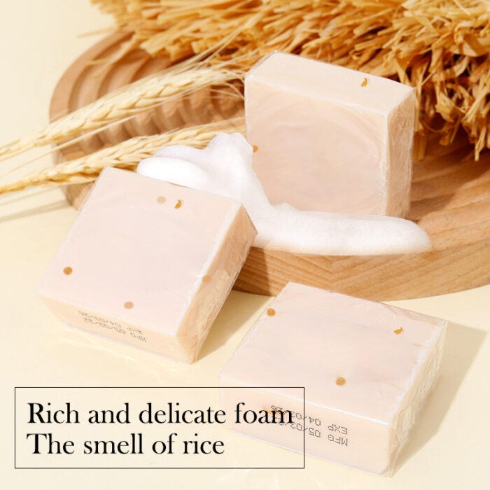 Private Label Herbal Rice Whitening Soap – Cold Processed Goat Milk Soap - Image 4