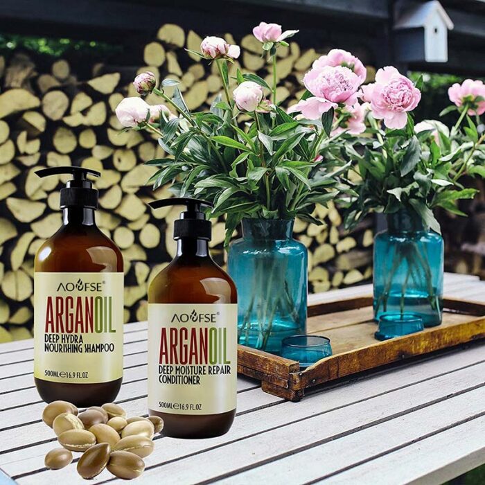 Customized Argan Oil Shampoo & Conditioner Set - Image 2