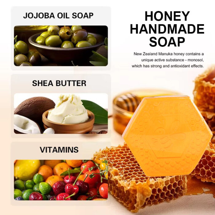 Deep Cleansing Organic Honey Soap Bar - Image 5