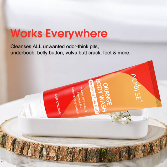 Tangerine Fruity Scent pH-Balanced Foaming Body Wash - Image 3