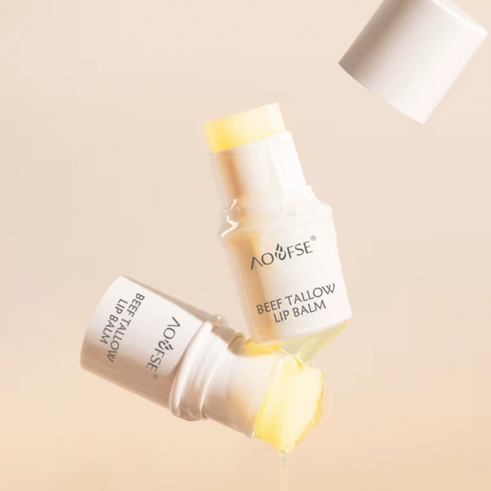 Dry Cracked Repair Lip Balm Stick – Grass-Fed Tallow Lip Butter - Image 2